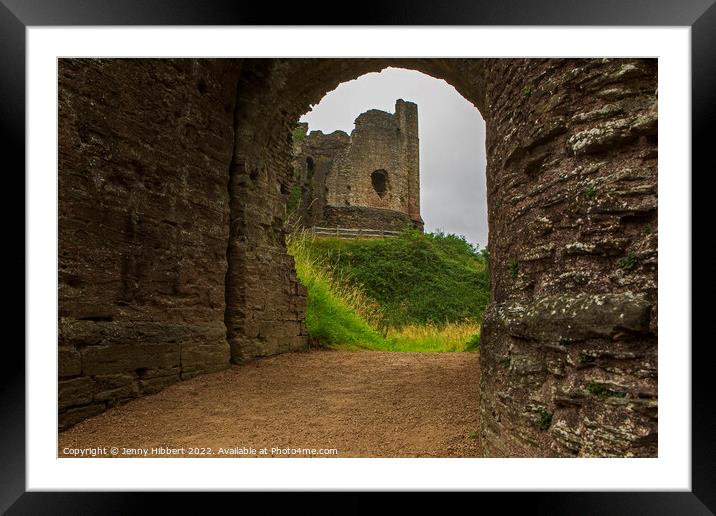 Longtown Castle Herefordshire Framed Mounted Print by Jenny Hibbert