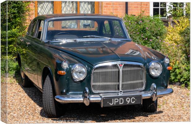 Rover 3 litre car Canvas Print by Kevin Hellon