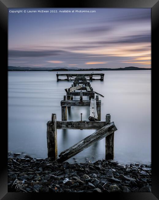 Hawkcraig Point Framed Print by Lauren McEwan