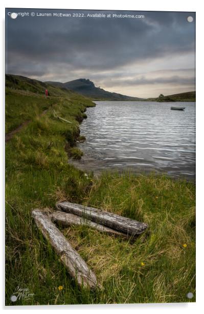 Loch Fada Acrylic by Lauren McEwan