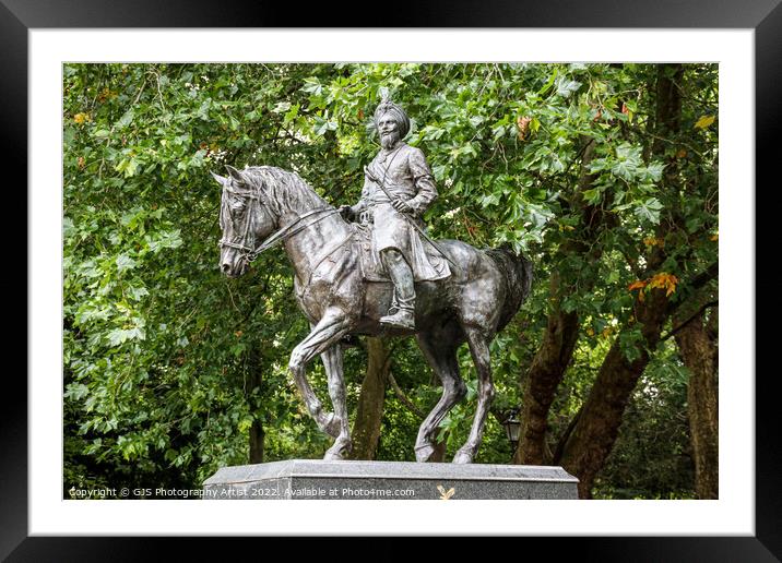 Histories and Cultures Together Statue and Horse Framed Mounted Print by GJS Photography Artist