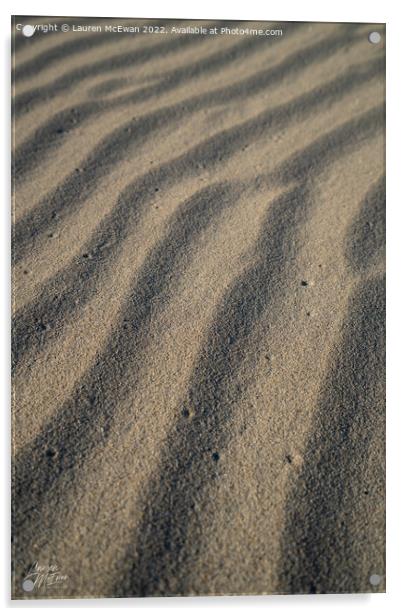 Sand Pattern 1 Acrylic by Lauren McEwan