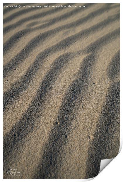 Sand Pattern 1 Print by Lauren McEwan