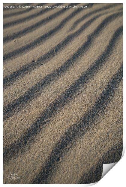Sand Pattern 2 Print by Lauren McEwan