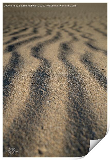 Sand Pattern 3 Print by Lauren McEwan