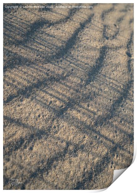 Sand Pattern 5 Print by Lauren McEwan