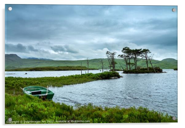 Loch Assynt, Scottish Highlands, Scotland Acrylic by Delphimages Art