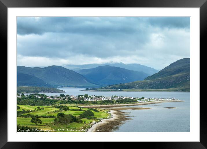 Ullapool and Loch Broom, Scottish Highlands Framed Mounted Print by Delphimages Art