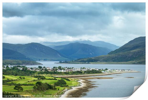 Ullapool and Loch Broom, Scottish Highlands Print by Delphimages Art