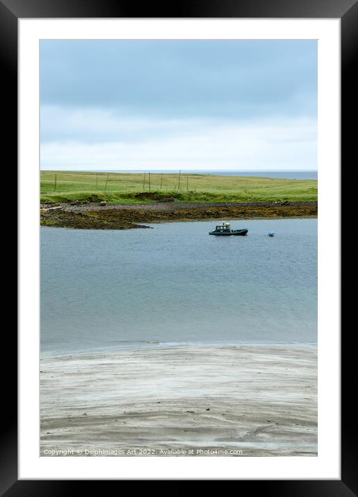  Isle of Skye, An Corran beach Framed Mounted Print by Delphimages Art