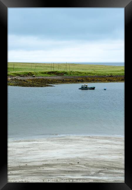  Isle of Skye, An Corran beach Framed Print by Delphimages Art