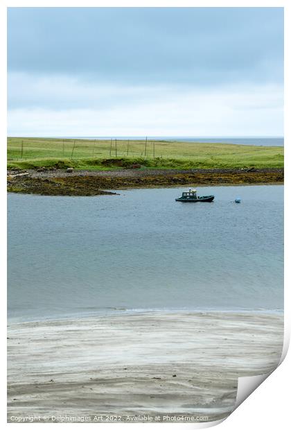  Isle of Skye, An Corran beach Print by Delphimages Art