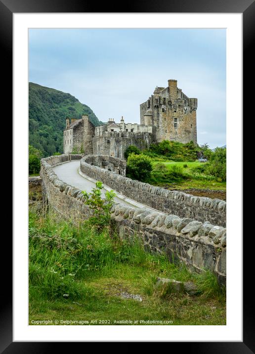 Eilean Donan castle, Scottish Highlands Framed Mounted Print by Delphimages Art