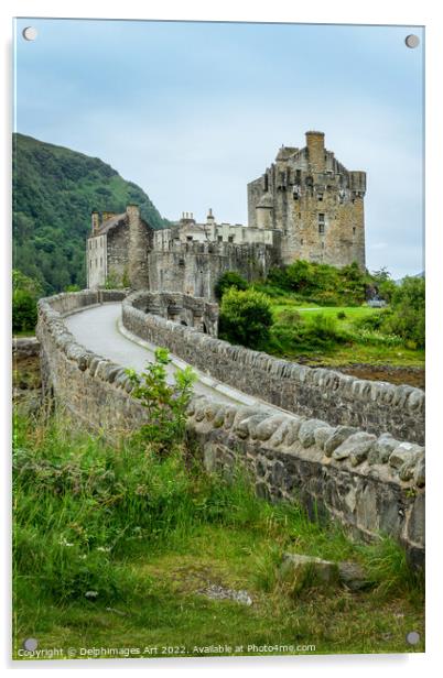 Eilean Donan castle, Scottish Highlands Acrylic by Delphimages Art