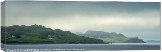 Isle of Skye panorama, Scotland Canvas Print by Delphimages Art