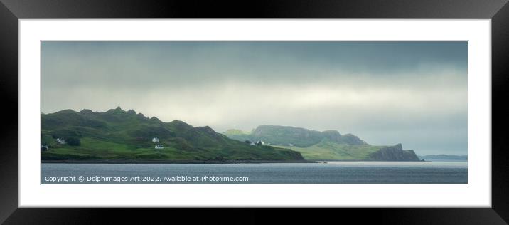 Isle of Skye panorama, Scotland Framed Mounted Print by Delphimages Art