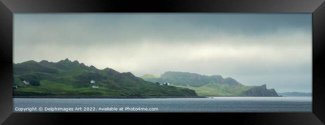 Isle of Skye panorama, Scotland Framed Print by Delphimages Art