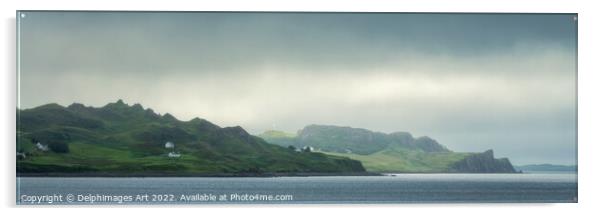 Isle of Skye panorama, Scotland Acrylic by Delphimages Art