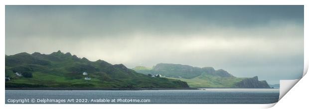 Isle of Skye panorama, Scotland Print by Delphimages Art