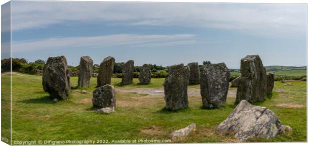Dromberg Stone Circle Canvas Print by DiFigiano Photography