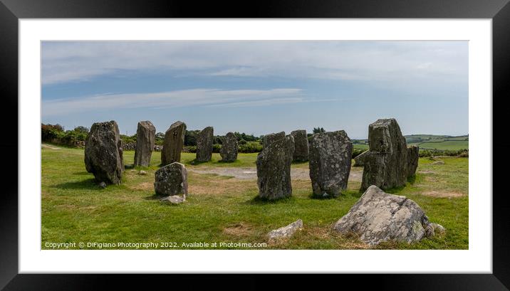 Dromberg Stone Circle Framed Mounted Print by DiFigiano Photography