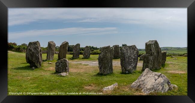 Dromberg Stone Circle Framed Print by DiFigiano Photography