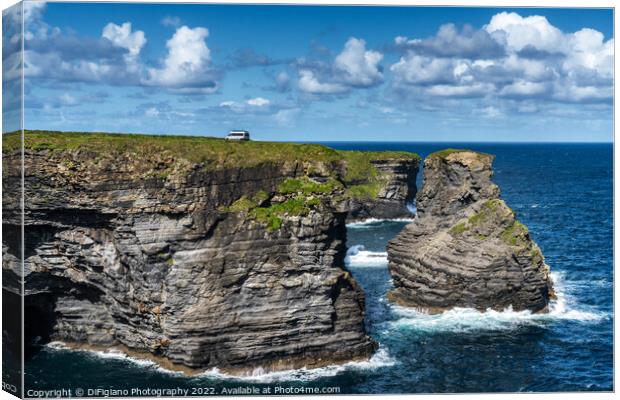 Kilkee Cliffs Van Life Canvas Print by DiFigiano Photography