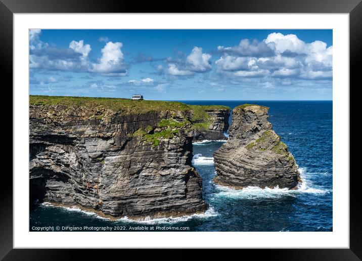 Kilkee Cliffs Van Life Framed Mounted Print by DiFigiano Photography