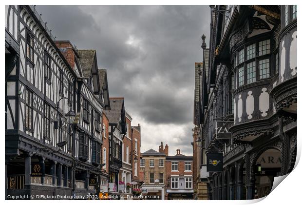 Chester Half-Timbers Print by DiFigiano Photography