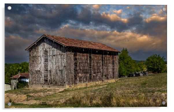 The Old Tobacco Drying Barn Acrylic by Dave Williams