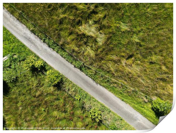 Aerial landscape of Ben Ledi Print by Photogold Prints