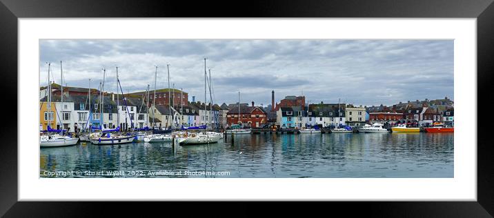 Weymouth Harbour Panorama Framed Mounted Print by Stuart Wyatt