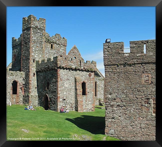 Peel Castle, Isle of Man Framed Print by Howard Corlett