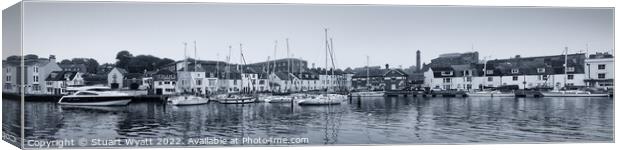 Weymouth Harbour Panorama Canvas Print by Stuart Wyatt
