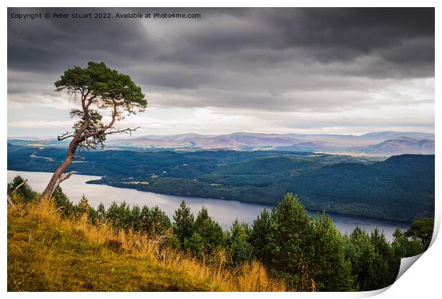 Viewpoint  on the Great Glen Way near to Invermoritson in the Sc Print by Peter Stuart