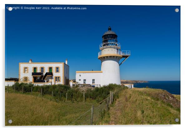 Todhead Lighthouse, Aberdeenshire Acrylic by Douglas Kerr