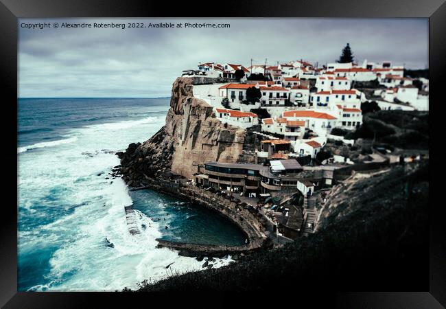 View to Azenhas do Mar, Portugal Framed Print by Alexandre Rotenberg