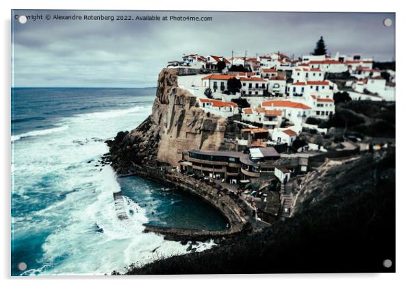 View to Azenhas do Mar, Portugal Acrylic by Alexandre Rotenberg