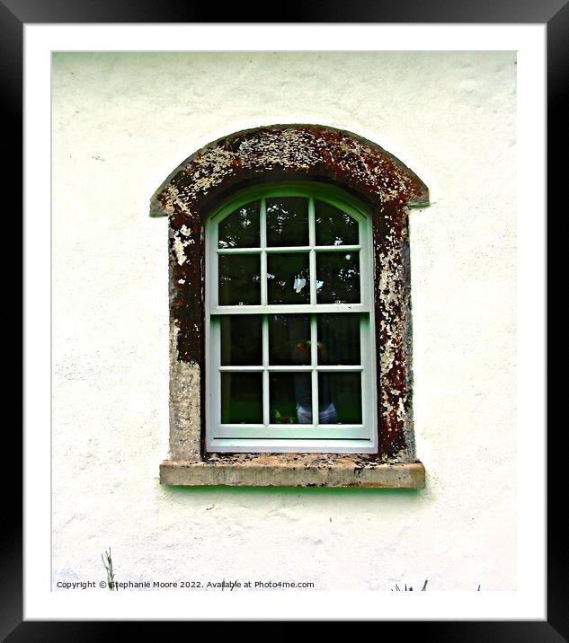 Irish Cottage window Framed Mounted Print by Stephanie Moore