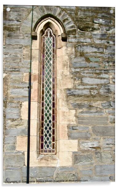 Narrow church window Acrylic by Stephanie Moore