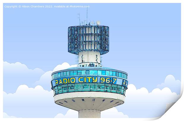 Radio City Liverpool  Print by Alison Chambers