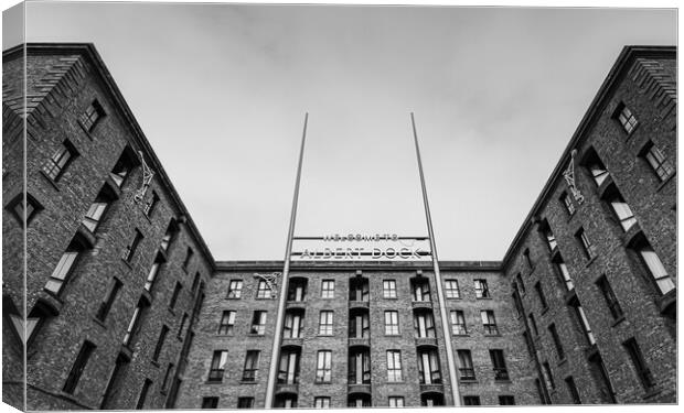 Welcome to Albert Dock Canvas Print by Jason Wells