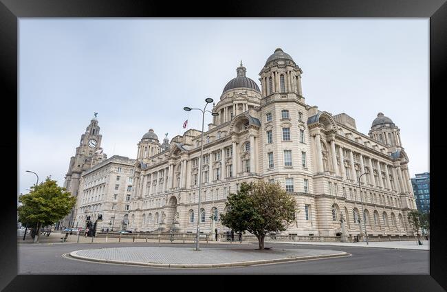 Three Graces in Liverpool Framed Print by Jason Wells