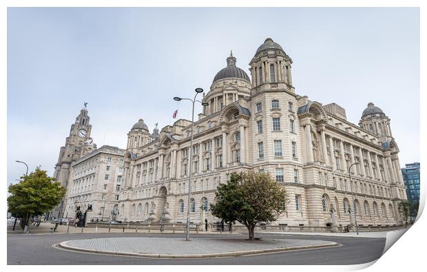 Three Graces in Liverpool Print by Jason Wells