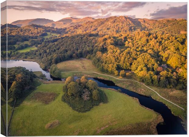 Elterwater Heights Canvas Print by Jonny Gios