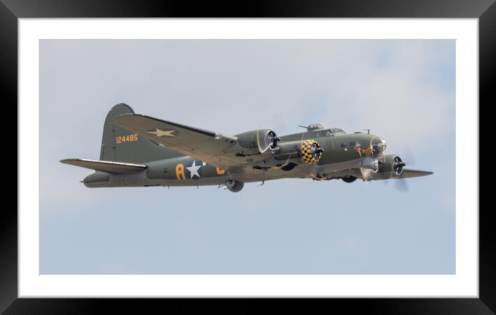 B-17 Flying Fortress Memphis Belle Framed Mounted Print by J Biggadike
