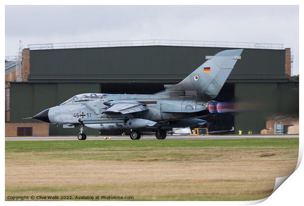 Full power on takeoff Print by Clive Wells