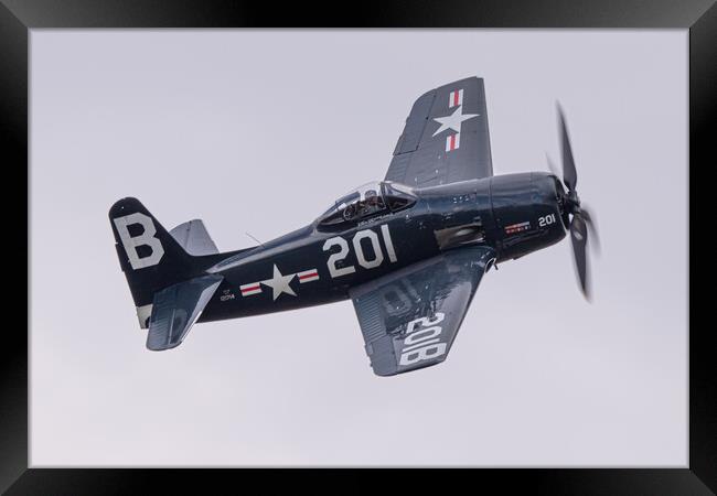 Grumman F8F Bearcat Framed Print by J Biggadike