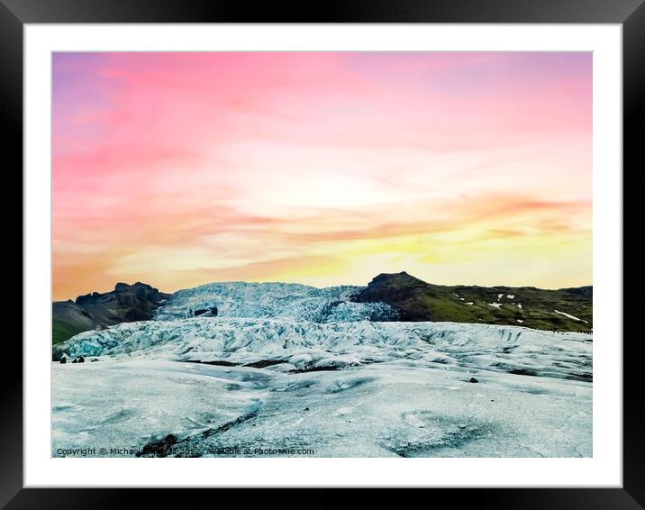 Glacier Framed Mounted Print by Michael Piepgras