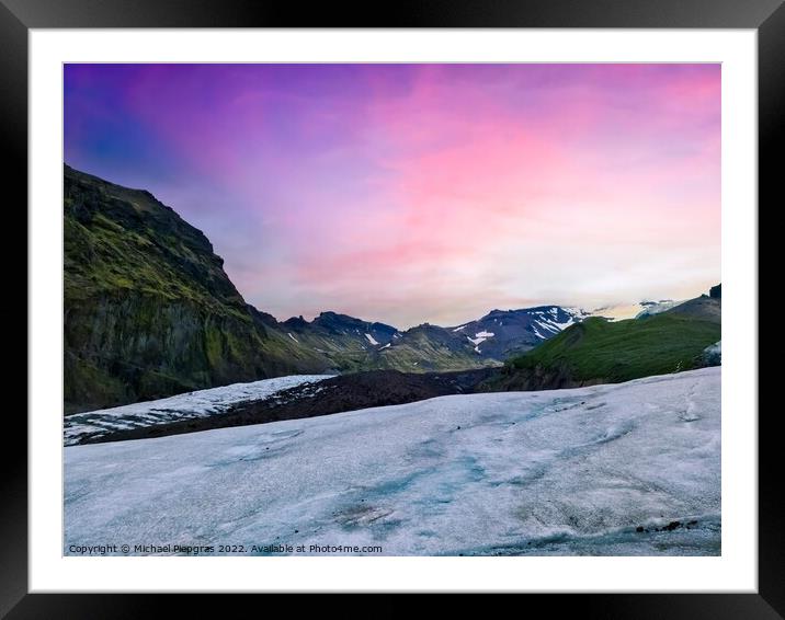 Glacier Framed Mounted Print by Michael Piepgras
